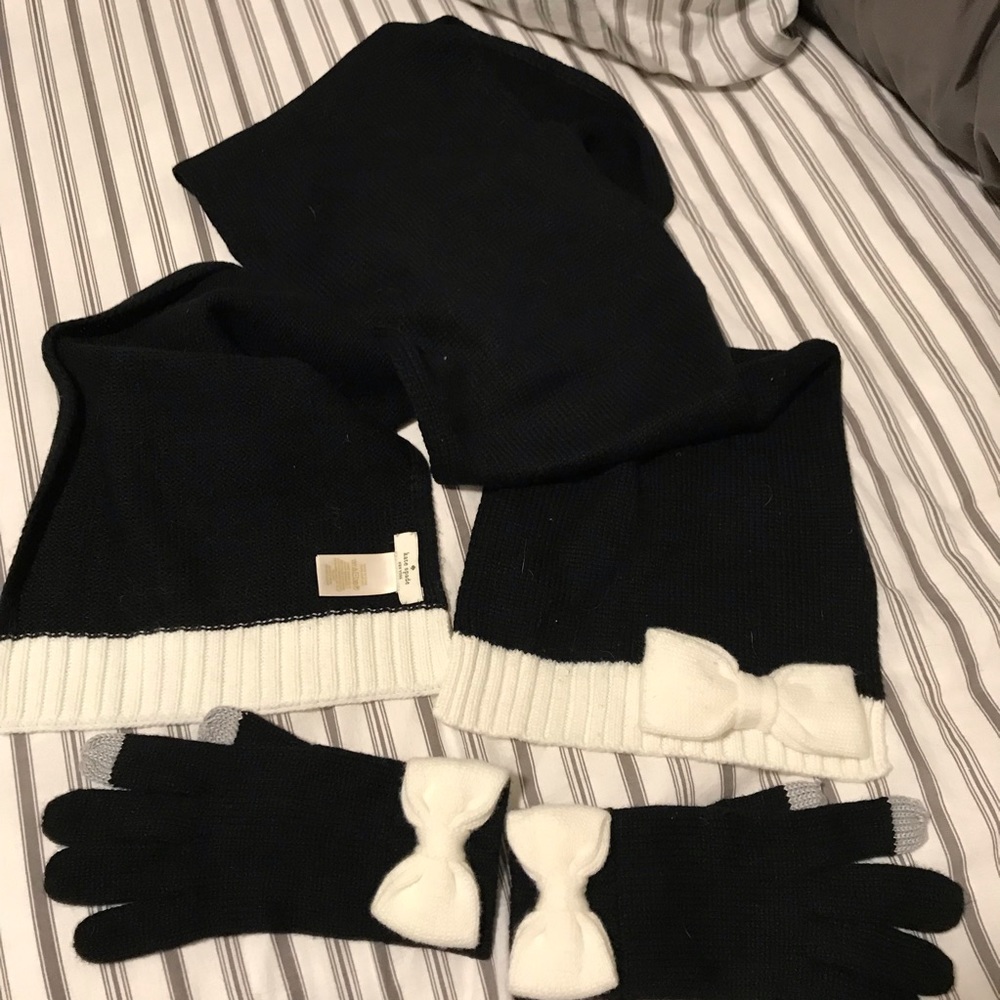Kate Spade Scarf and Glove set